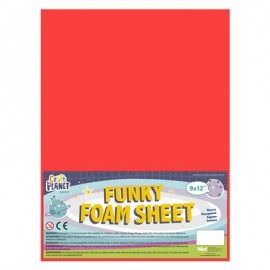 9 x 12 Funky Foam Sheet (2mm Thick) - Red