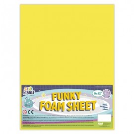 9 x 12 Funky Foam Sheet (2mm Thick) - Yellow