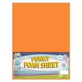9 x 12 Funky Foam Sheet (2mm Thick) - Orange