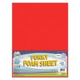 9 x 12 Funky Foam Sheets (10pk 2mm Thick) - Assorted Colours