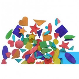 Wooden Shapes Bag Of 100 Assorted