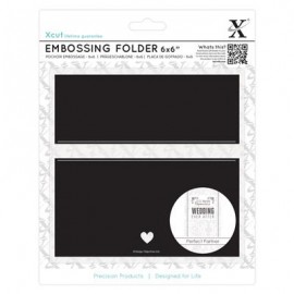 6 x 6" Embossing Folder - Banner